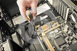 Inside of the personal computer