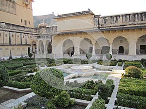 That is the image of inside area of this castle