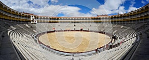 Inside Plaza de Toros de las Ventas in Madrid photo