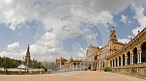 Inside Plaza Espana Sevilla