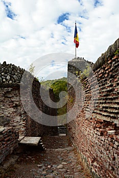 Inside the Poenari castle. Arefu. Arges county. Romania
