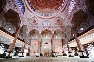 Inside the Putra Mosque, Putrajaya