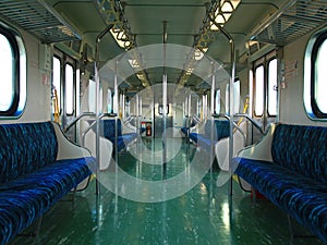 Inside a Railroad Car