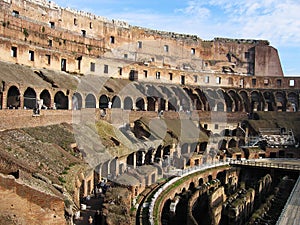 inside roman colosseum rome