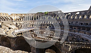 Inside Roman Colosseum, Rome Travel