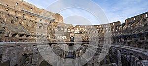 Inside Roman Colosseum, Rome Travel