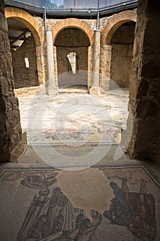 Inside roman villa at Piazza Armerina, Sicily