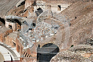 Inside of Rome Colosseum