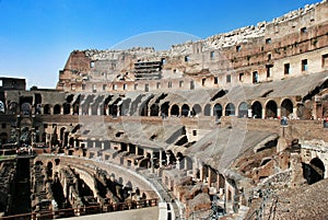 Inside of Rome Colosseum