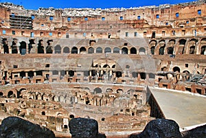 Inside of Rome Colosseum