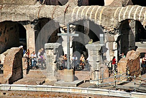 Inside of Rome Colosseum