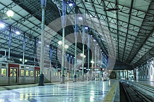 Inside Rossio Station. Lisbon. Portugal