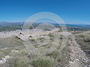 Inside the ruins of Larissa Castle, Argos, Greece