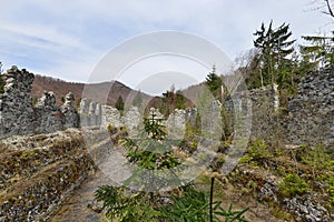 Inside the ruins of the Logolda smelter at Cavnic, Romania.