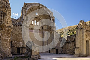 Inside the ruins of the Santa Maria church