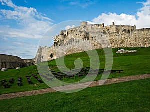 Inside the ruins of Spis castle, Slovakia