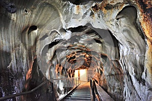 Inside of salt mine