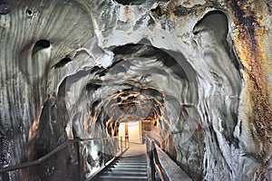 Inside of salt mine