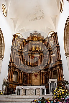Inside San Pedro Claver Church - Cartagena - Columbia