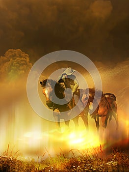 Inside the sand storm