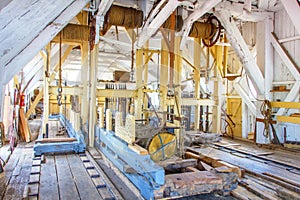 Inside a sawmill