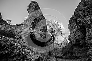 Inside Sesriem Canyon at Sunset, Sossusvlei, Namibia