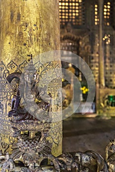 Inside the Shwenandaw Kyaung Temple or Golden Palace Monastery in Mandalay, Myanmar