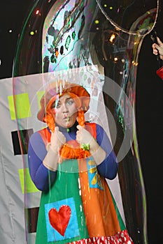 Inside the soap bubble