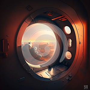 Inside of Spaceship in Hostile Planet