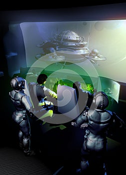 Approaching the space station