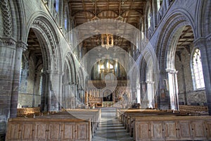 Inside St. Davids cathedral