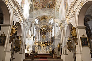 Inside St. Peters Church Munich