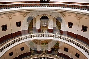 Inside the State Capitol Building in downtown Austin, Texas photo