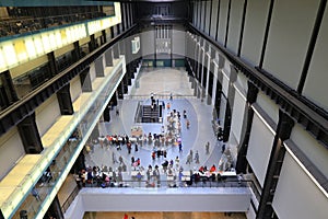 Inside the Tate Modern Gallery, London