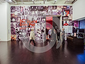 Inside of the Tate Modern, national museum of modern and contemporary art, at Bankside. London.