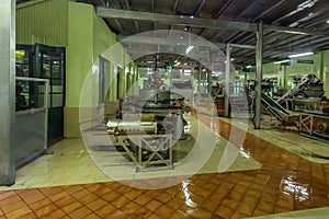 Inside tea factory