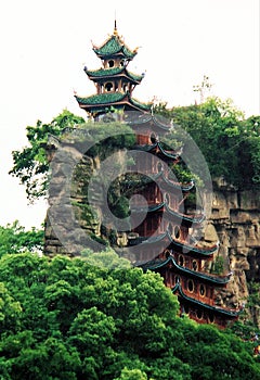 Inside a temple in China