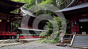 Inside the temple complex Mitsumine. Japan. Chichibu. Saitama