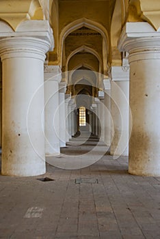 Inside the  Tirumalai Nayak Palace in Madurai in India photo