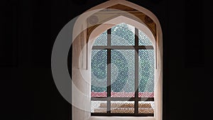 The inside of the tomb Rahim made for his wife Mah Banu