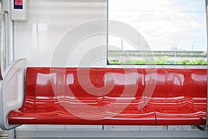 Inside of a train carriage