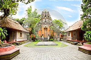 Inside the Ubud palace, Bali photo