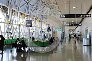 Inside view of the airport of kix