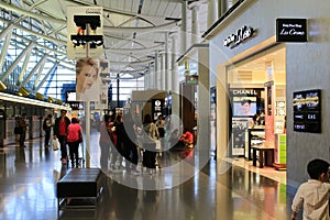 Inside view of the airport of kix