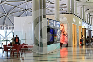 Inside view of the airport of kix