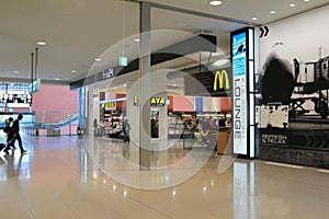 Inside view of the airport of kix