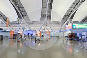 Inside view of the airport of kix
