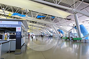 Inside view of the airport of kix