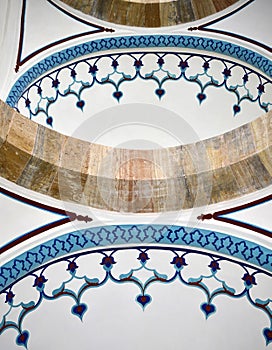 inside view of ali pasha mosque in ohrid, macedonia