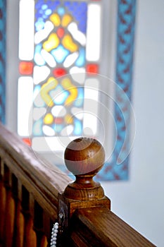 inside view of ali pasha mosque in ohrid, macedonia